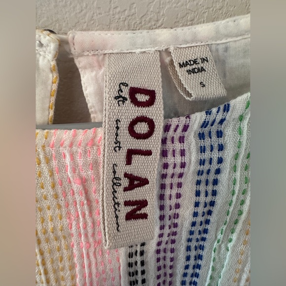 Anthropologie Dolan Left Coast Collection Short Sleeve Striped mini Dress small - Picture 6 of 10